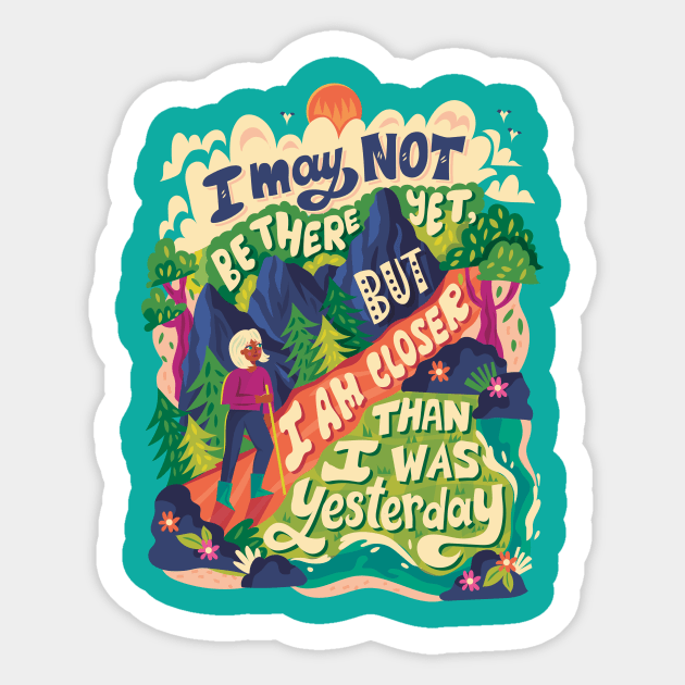 Closer than Yesterday Sticker by risarodil